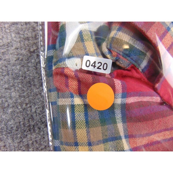 Onward Reserve Flannel Shirt Mens Med Red Green Plaid Camping‎ Outdoors - Picture 8 of 8